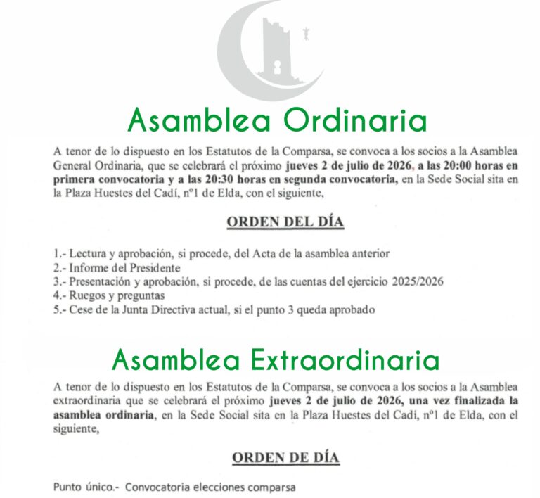 CONVOCATORIA ASAMBLEA